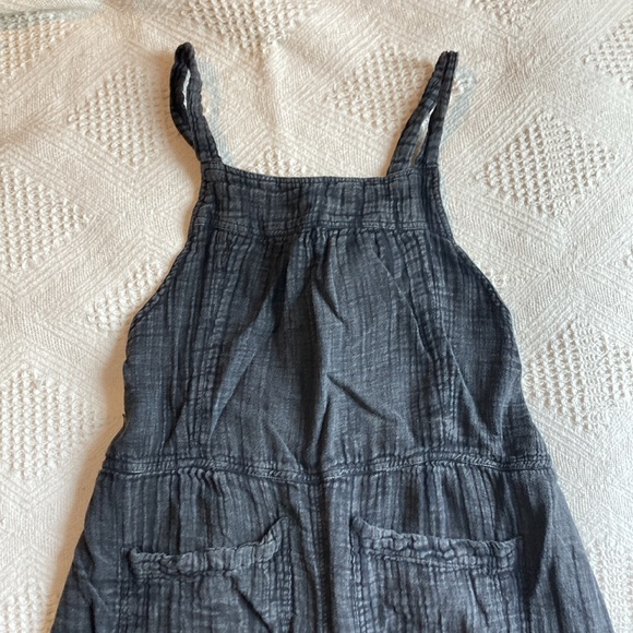 Natural Life Dakota Tie Overall Washed Black Cotton Sz XS - Picture 6 of 8